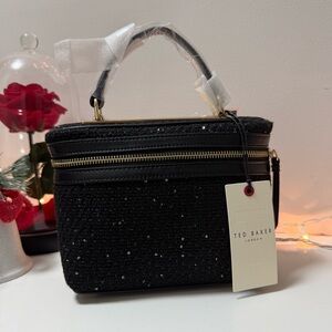 Ted Baker Black Textured tweed handbag